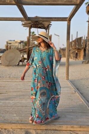 Azure Mirage Kaftan